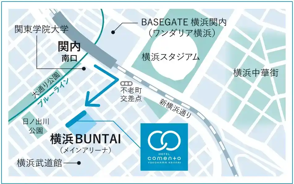 アクセス情報の地図
